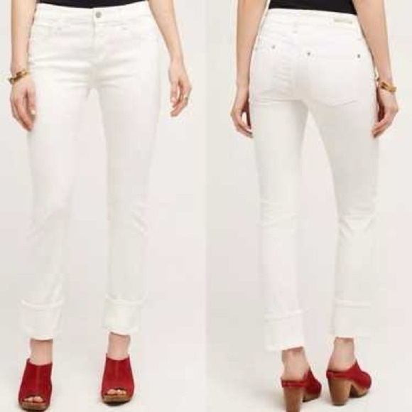 Anthropologie Denim - Anthropologie Pilcro Parallel White Straight Leg Jeans Size 26